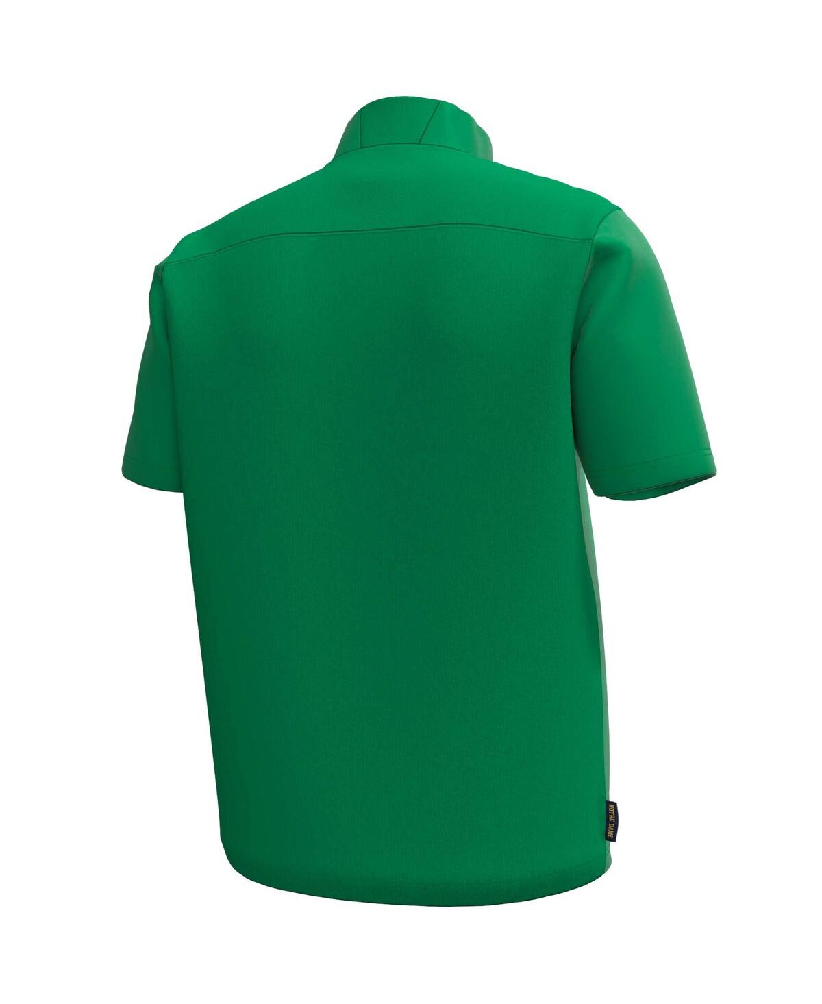 Under Armour Men's Kelly Green Notre Dame Fighting Irish Motivate Quarter-zip Short Sleeve Top In Kelly Green