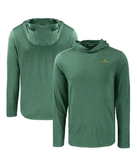 Мужское худи Cutter & Buck Green Notre Dame Fighting Irish Coastline Epic Comfort Eco Long Sleeve T-Shirt