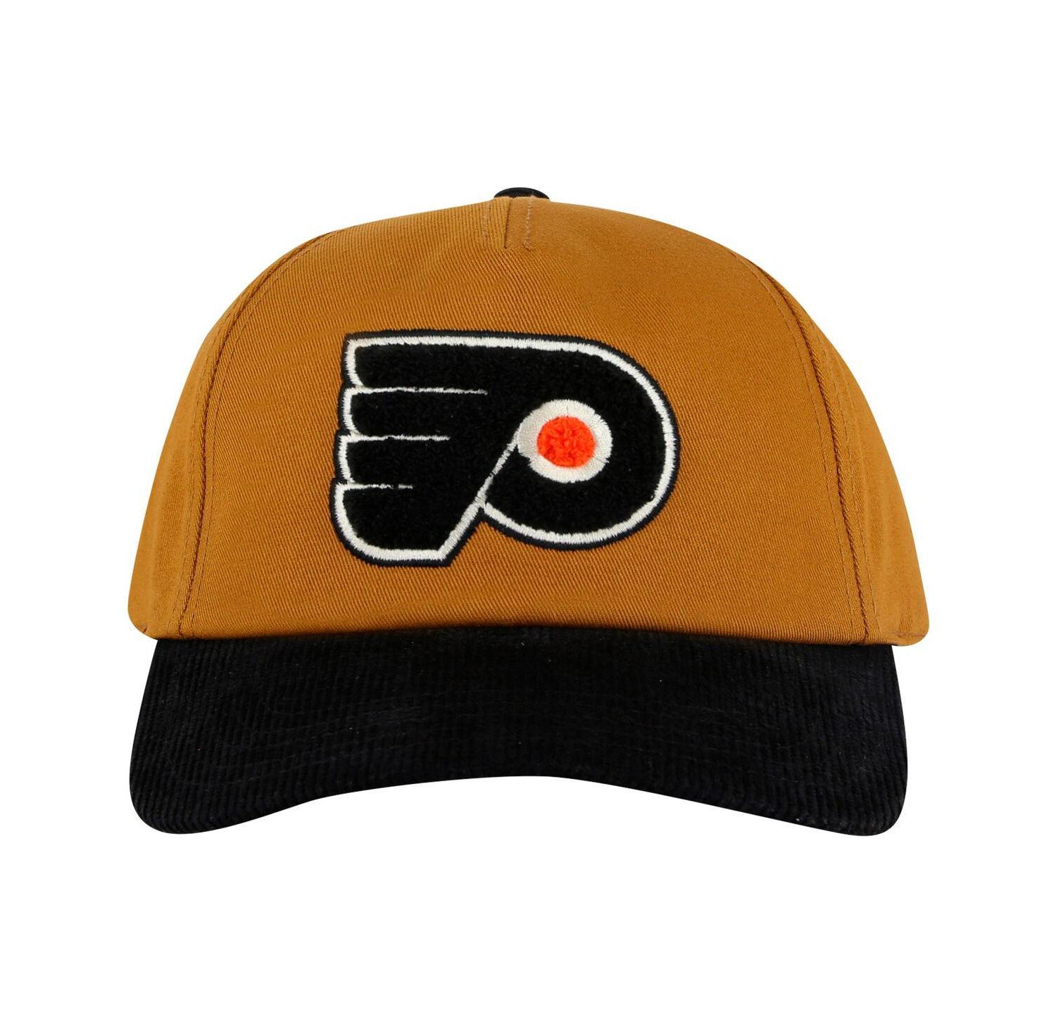 Men's Tan/Black Philadelphia Flyers Burnett Adjustable Hat