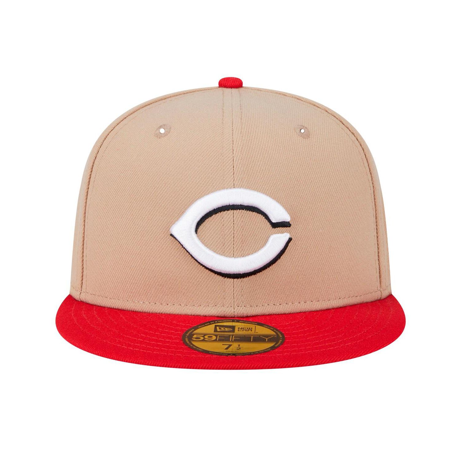 Men's Khaki Cincinnati Reds 59FIFTY Fitted Hat