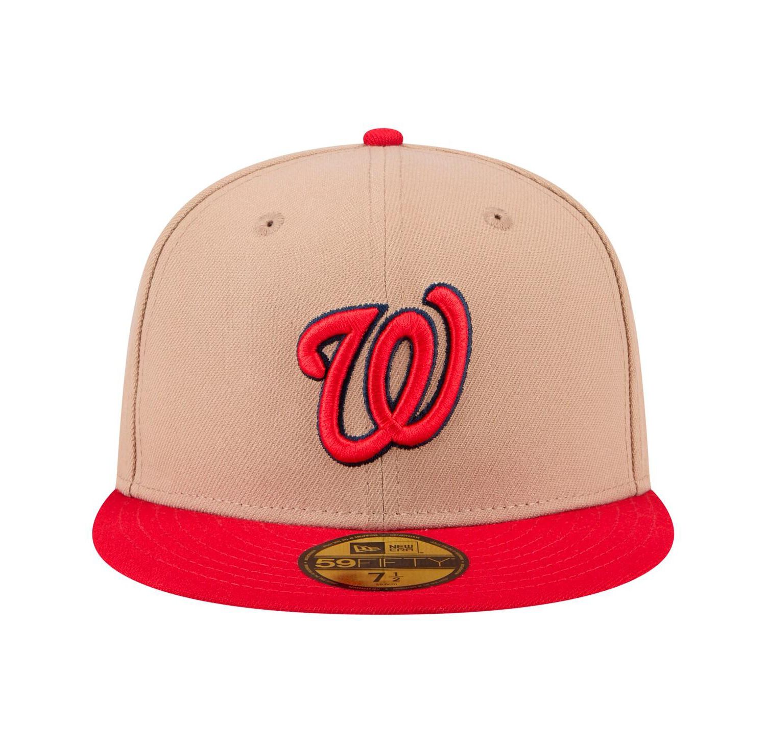 Men's Khaki Washington Nationals 59FIFTY Fitted Hat