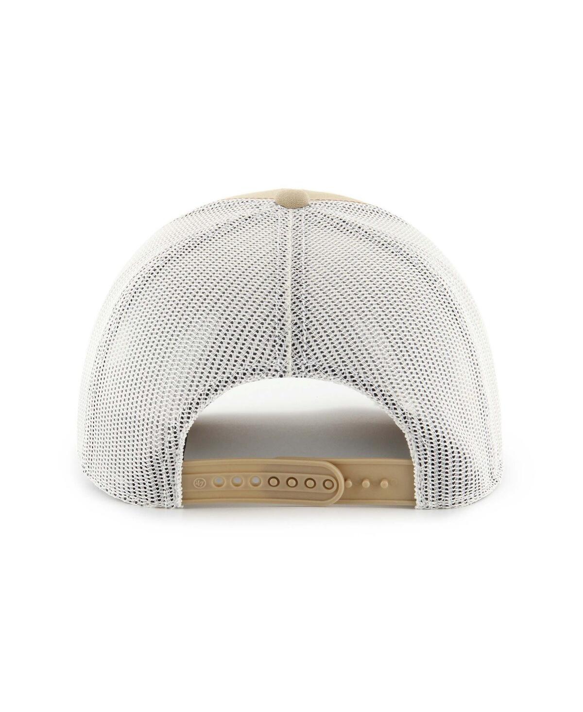 47 BRAND MEN'S KHAKI CHICAGO WHITE SOX RIDGEWOOD TRUCKER ADJUSTABLE HATS