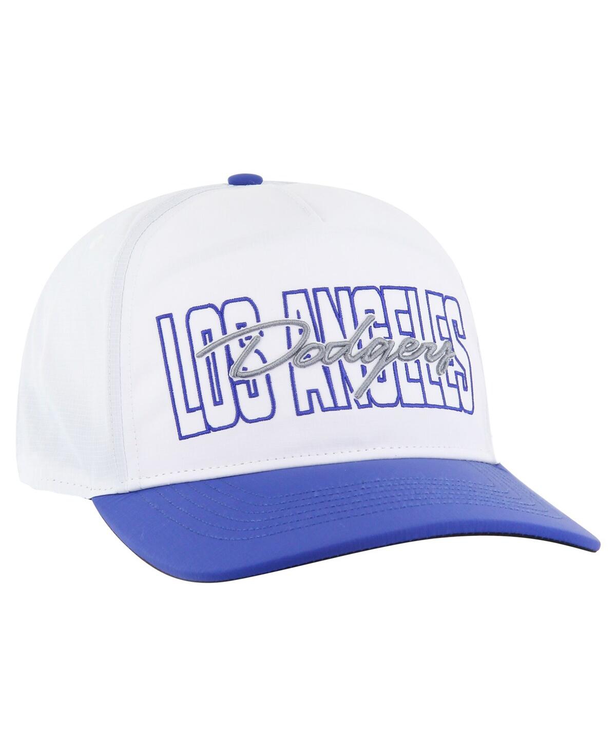 47 Brand Men's White Los Angeles Dodgers Lineman Hitch Adjustable Hat In White