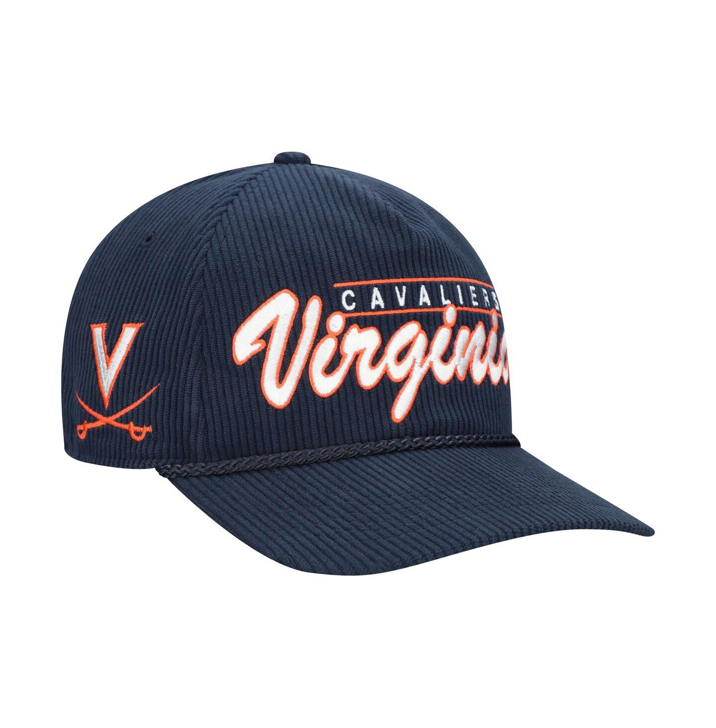 Мужская кепка '47 Brand Navy Virginia Cavaliers Gridiron Double Header Hitch Adjustable Hat — фото 1