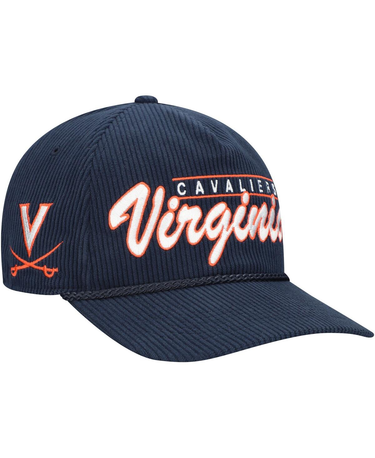 47 Brand Men's Navy Virginia Cavaliers Gridiron Double Header Hitch Adjustable Hat In Navy