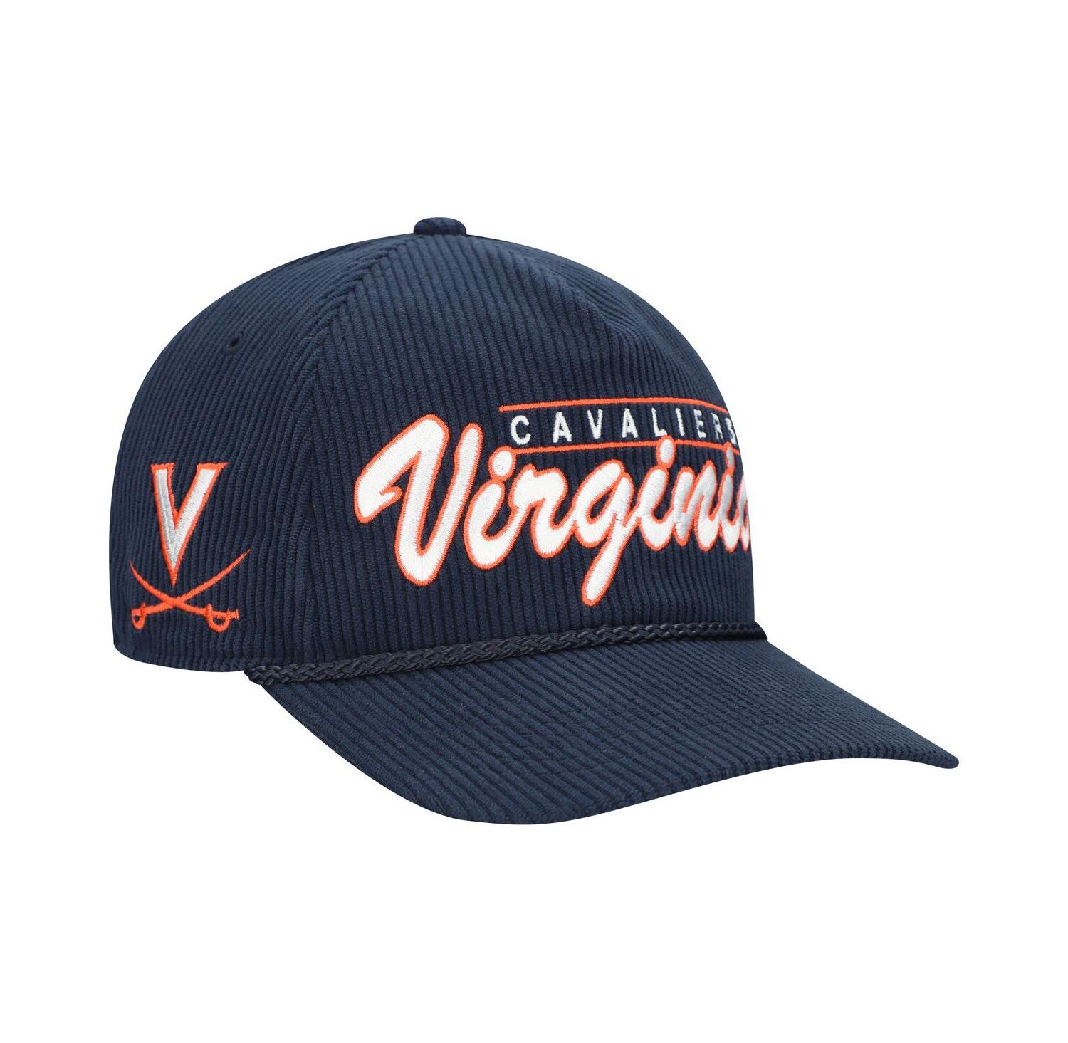 Men's Navy Virginia Cavaliers Gridiron Double Header Hitch Adjustable Hat