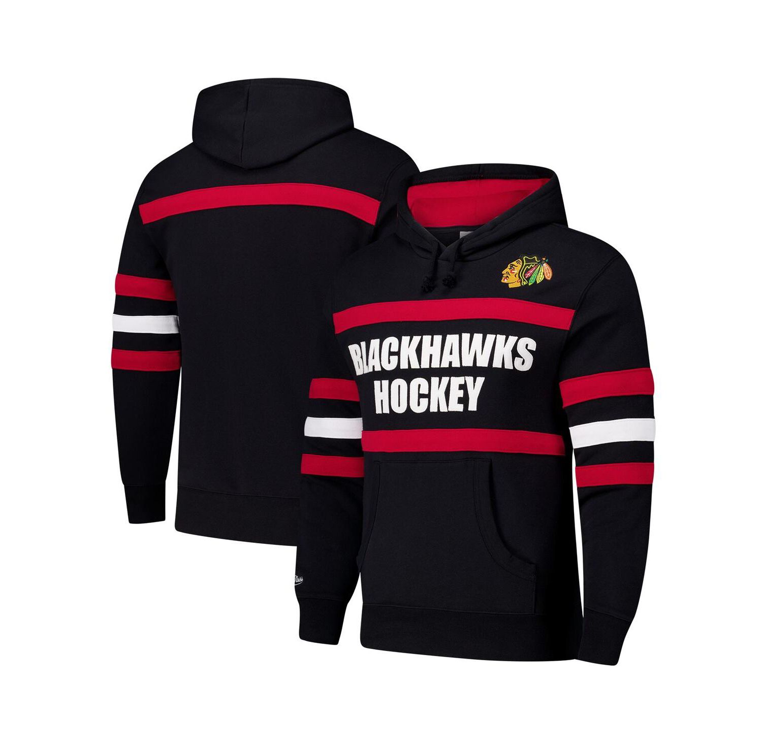 Men's Black Chicago Blackhawks Head Coach Slogan Pullover Hoodie
