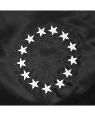 Women's Black Philadelphia 76ers Jeweled Satin Full-Snap Jacket