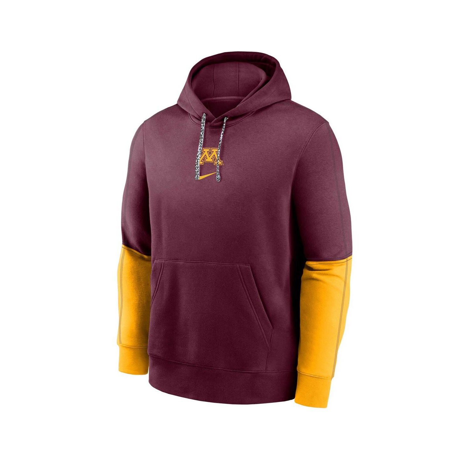 Men's Maroon Minnesota Golden Gophers 2024 Sideline Club Fleece Pullover Hoodie