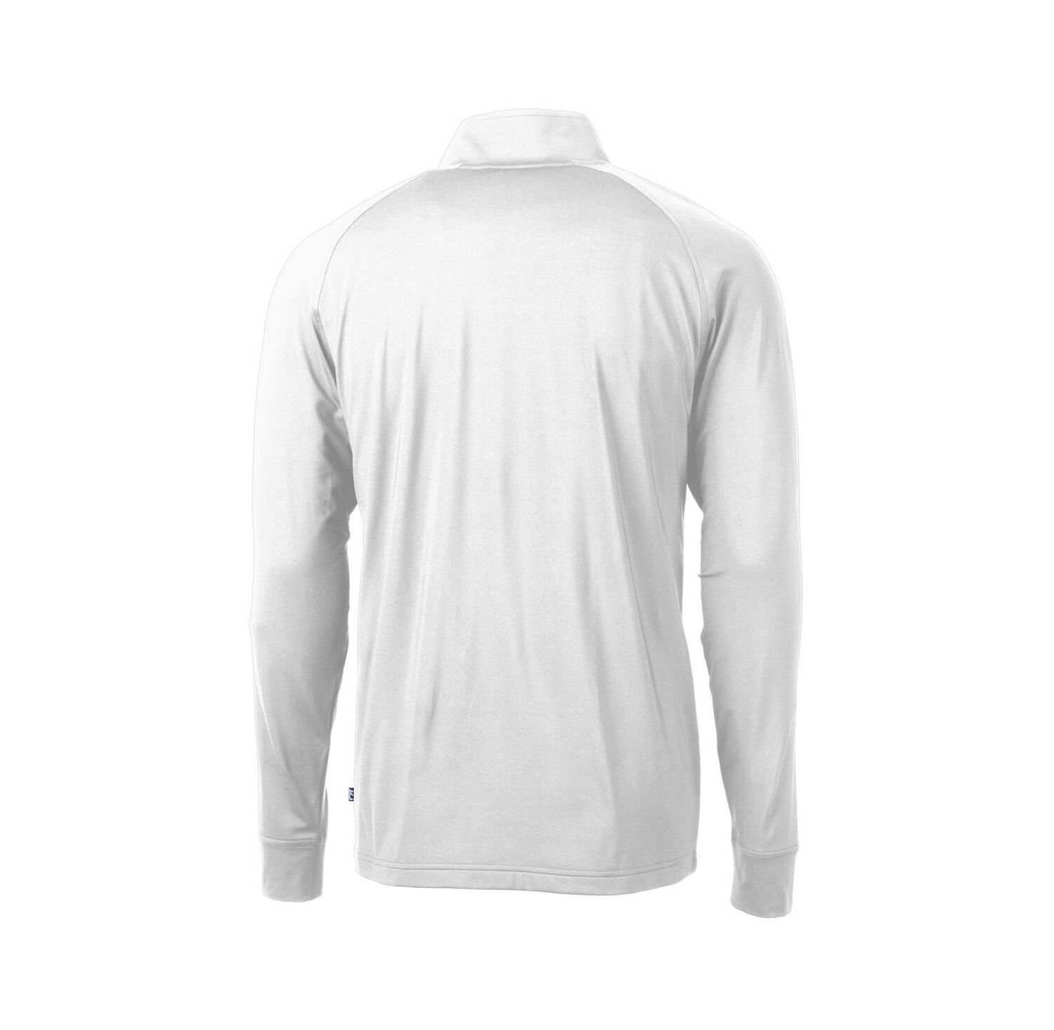 Men's White Buffalo Bills Adapt Eco Knit Stretch Quarter-Zip Throwback Pullover Top