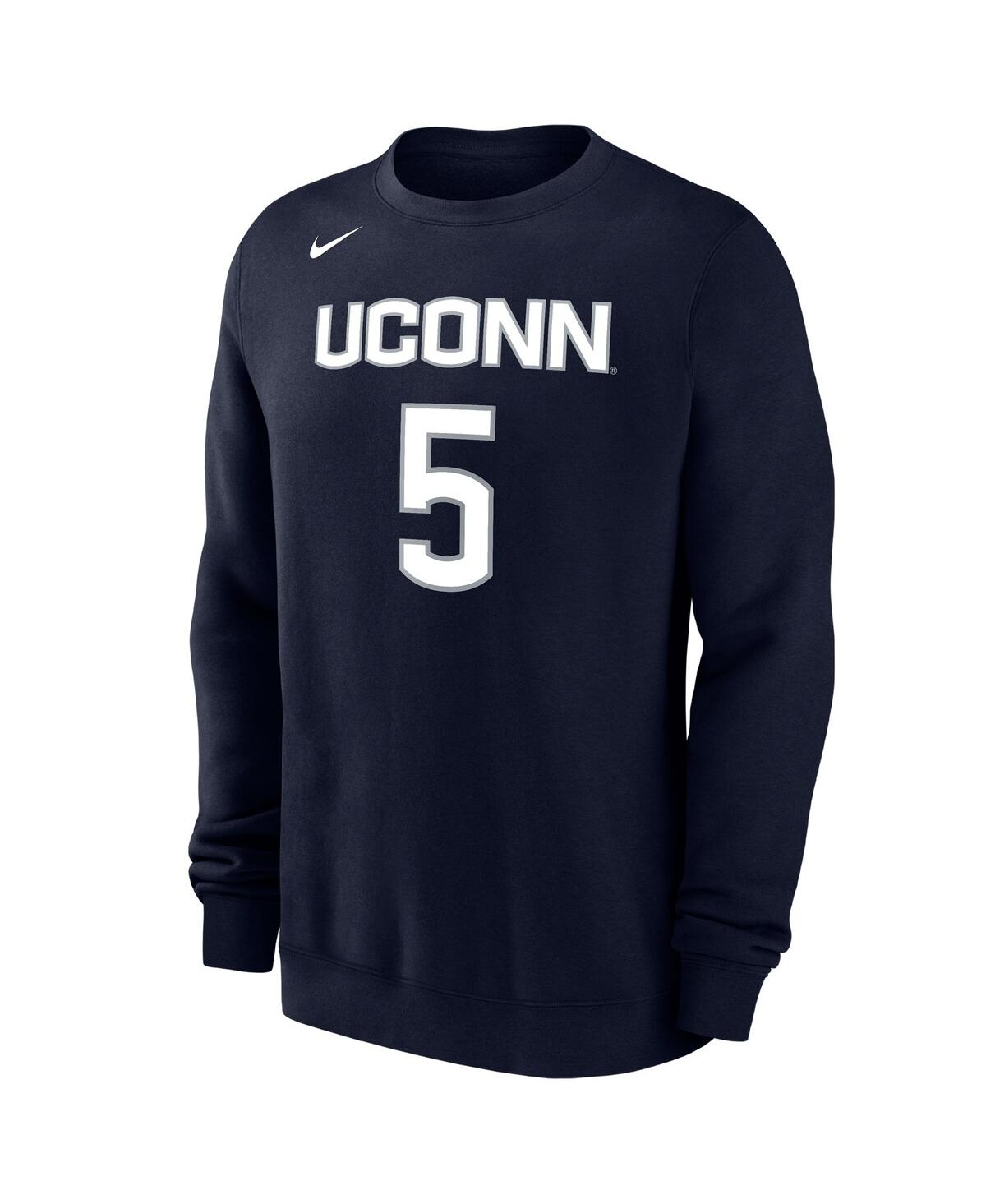 Nike Men's And Women's Paige Bueckers Navy Uconn Huskies Player Name Number Buckets Club Fleece Sweatshir In Navy