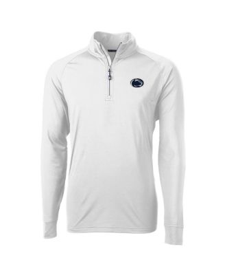 Cutter & Buck - Men's White Penn State Nittany Lions Adapt Knit Quarter-Zip Pullover Jacket