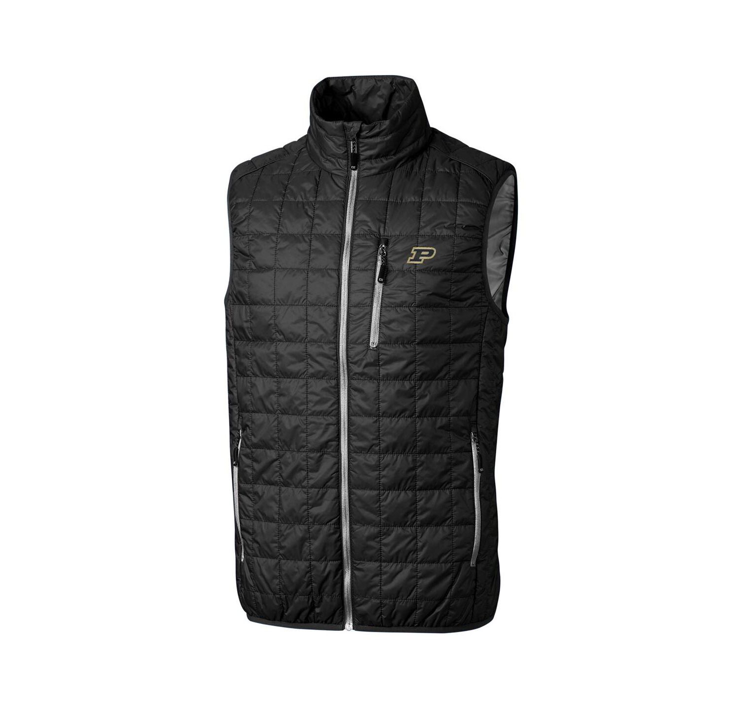 Men's Black Purdue Boilermakers Rainier Full-Zip Vest