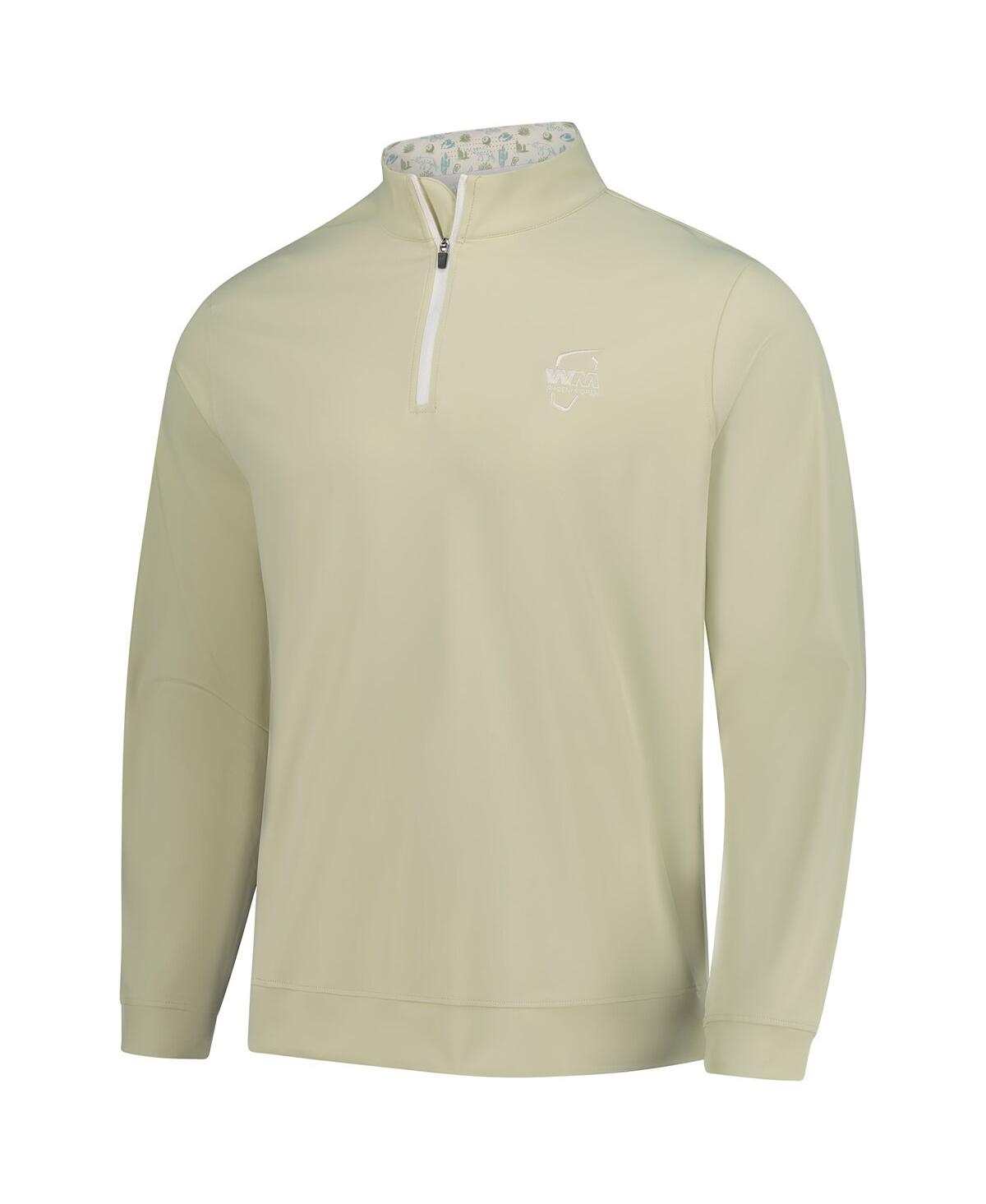 BARSTOOL GOLF MEN'S GREEN WM PHOENIX OPEN QUARTER-ZIP TOP 