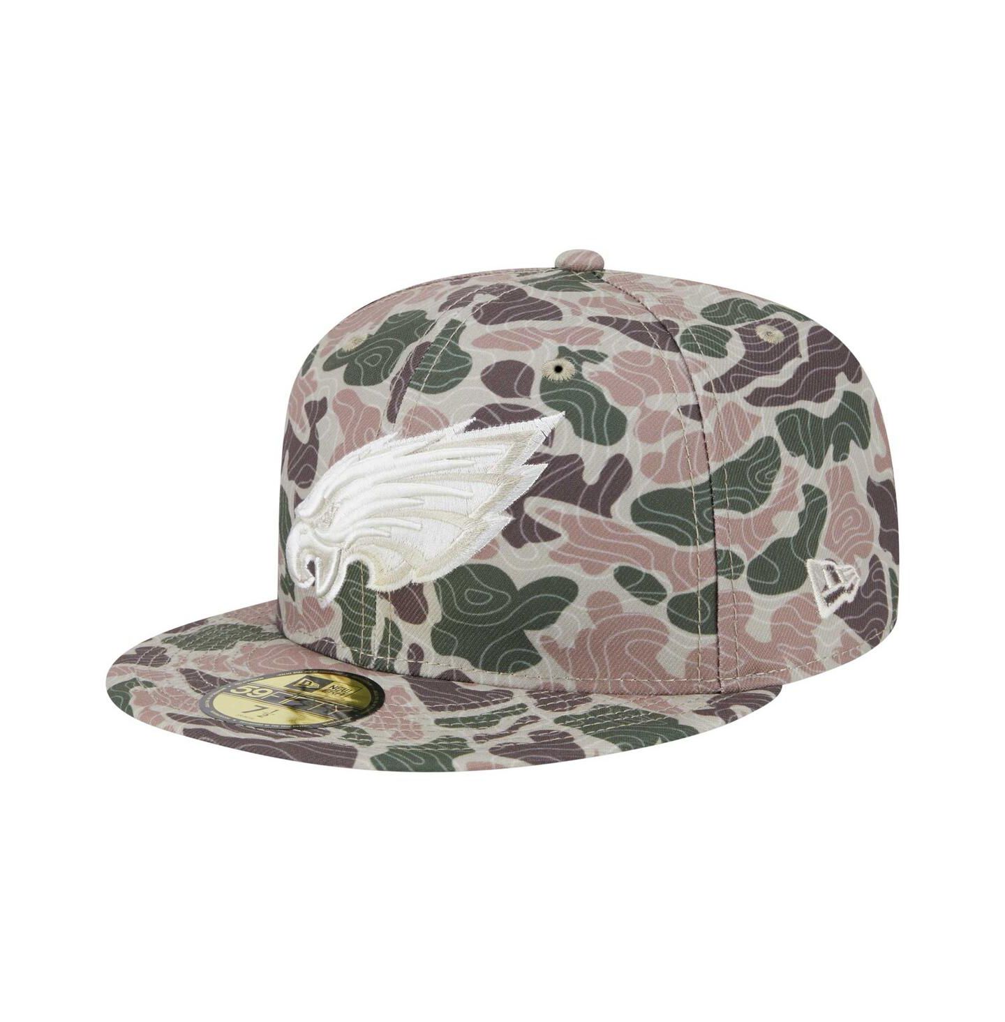 Мужская кепка New Era Philadelphia Eagles Geo Camo 59FIFTY Fitted Hat — фото 1