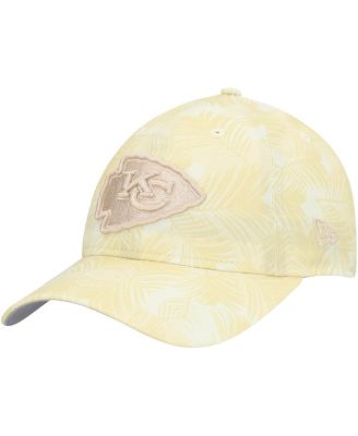 New Era - Women's  Cream Kansas City Chiefs Frond 9TWENTY Adjustable Hat