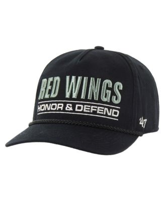 Men's Black Detroit Red Wings OHT Military Appreciation Homeland Honor and Defend Hitch Adjustable Hat