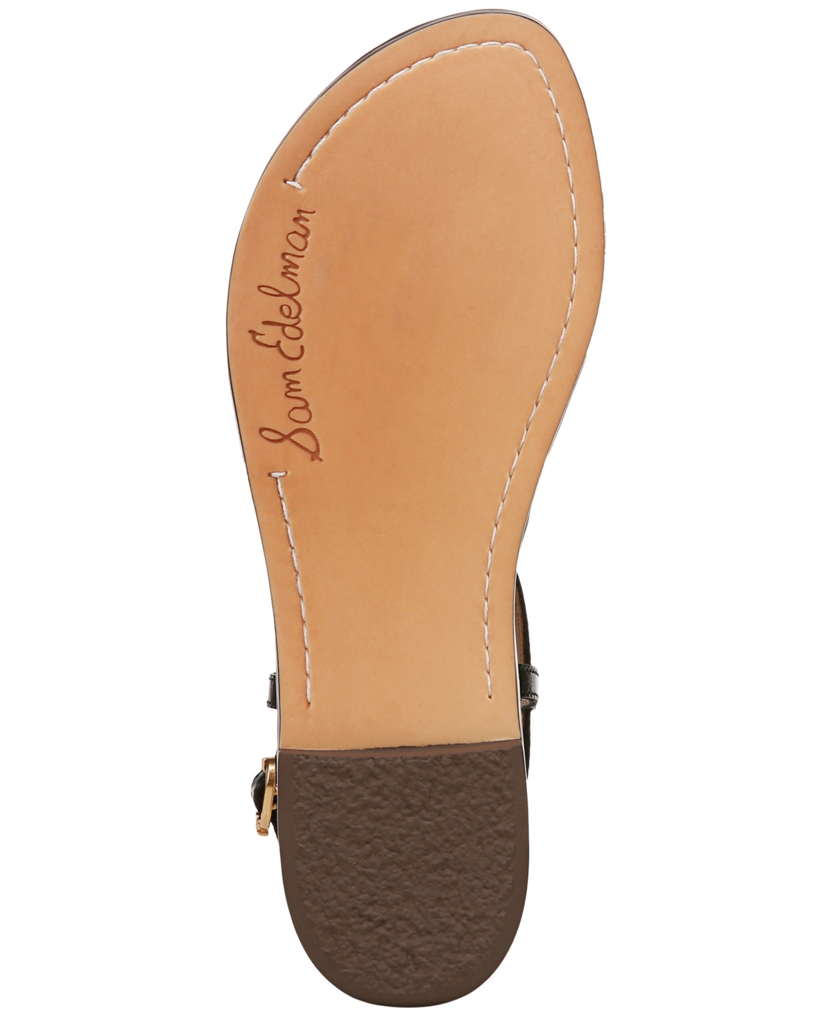 Sam Edelman Women's Gigi T-strap Flat Sandals In Wheat Multi Leather