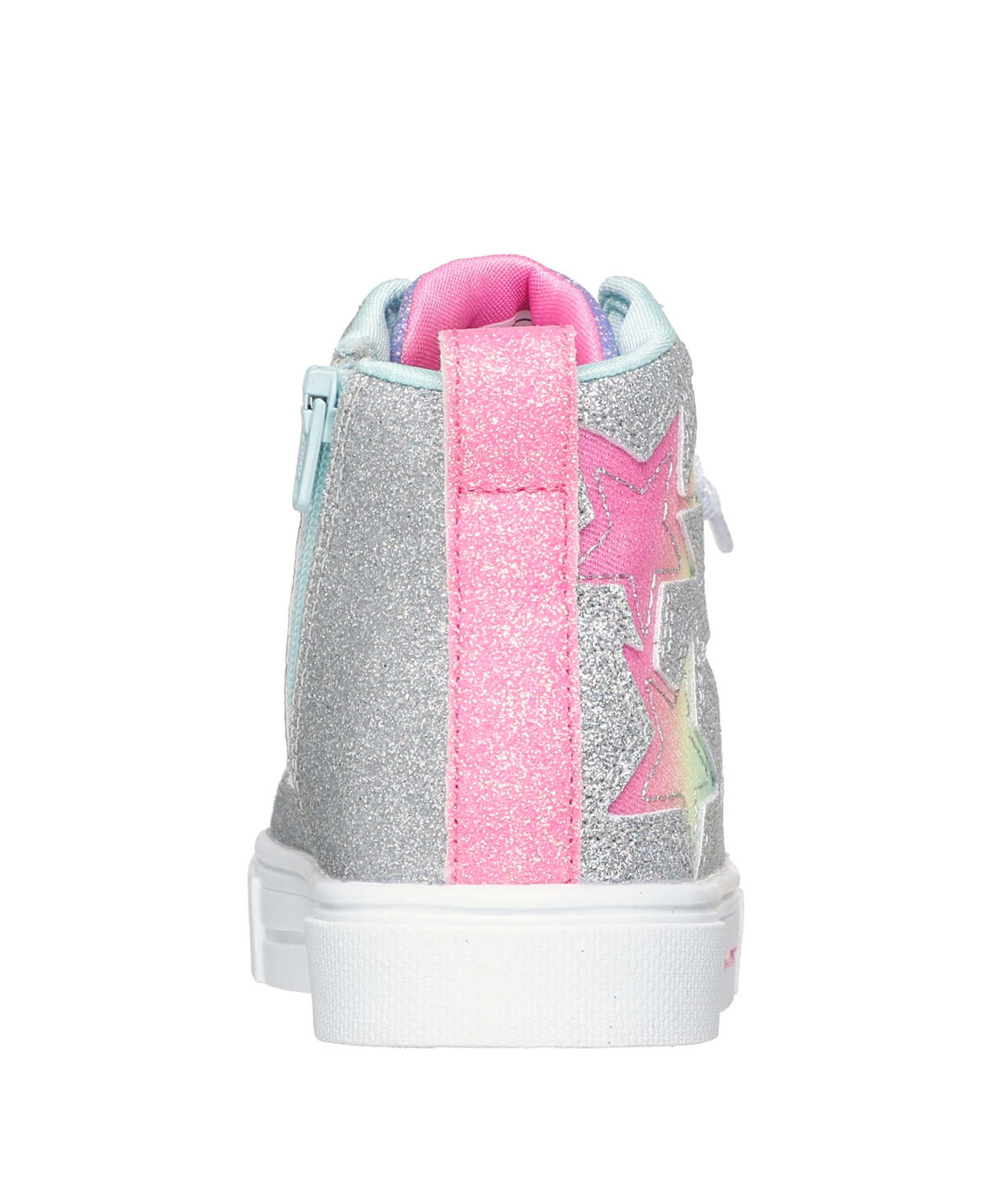 Skechers Toddler Girls Twinkle Toes: Twinkle Sparks Magical Ombre Light-up Casual Sneakers From Finish Line In Silver