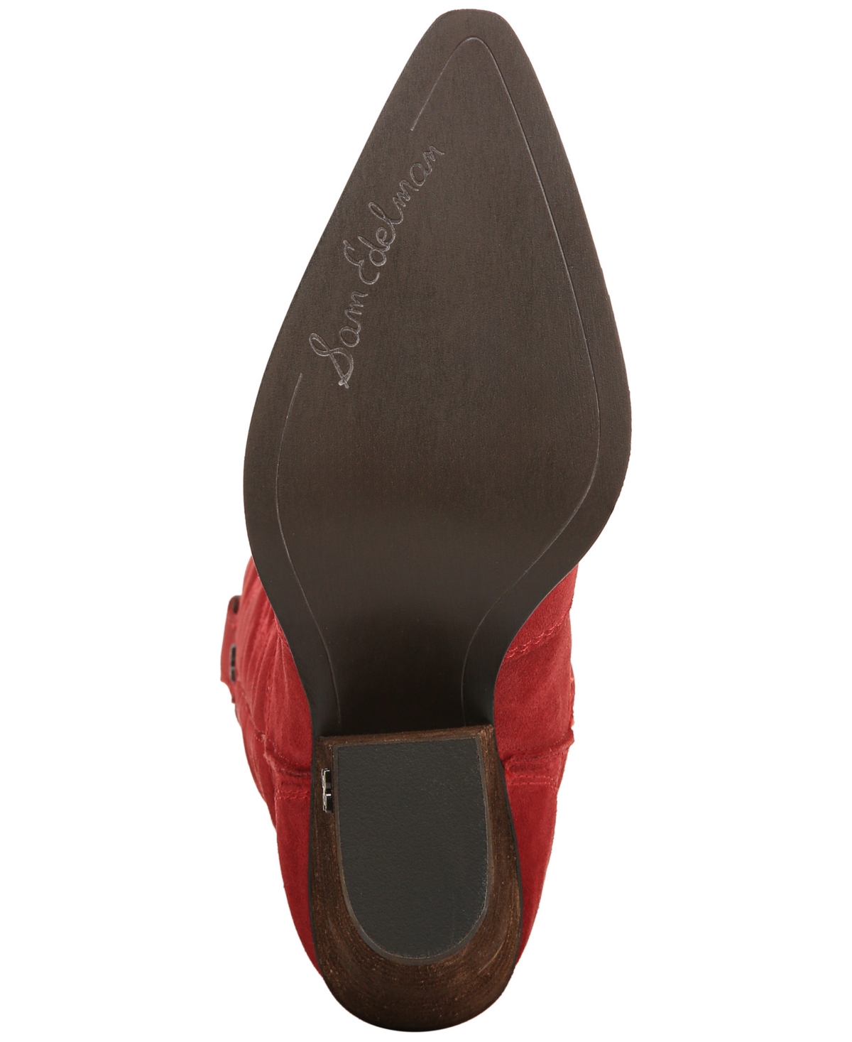 Shop Sam Edelman Women's James Cowboy Boots In Red Scarlet