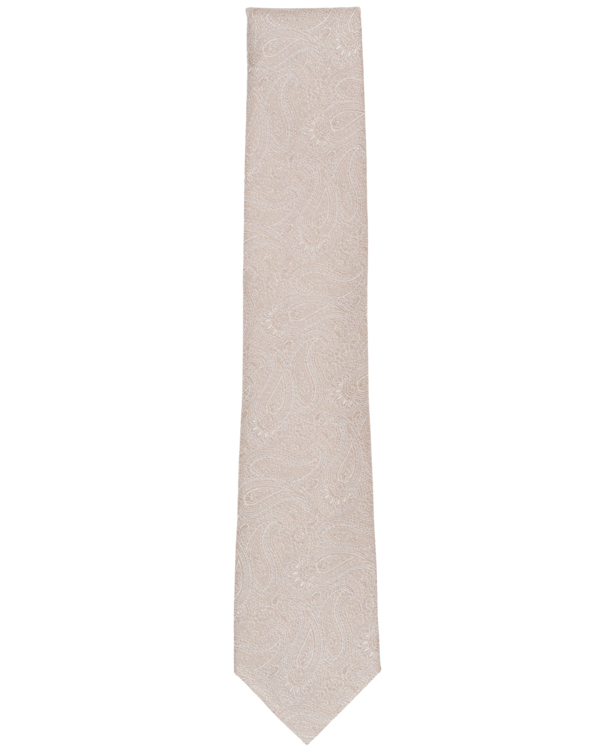 Shop Michael Kors Men's Derringer Paisley Tie In Taupe