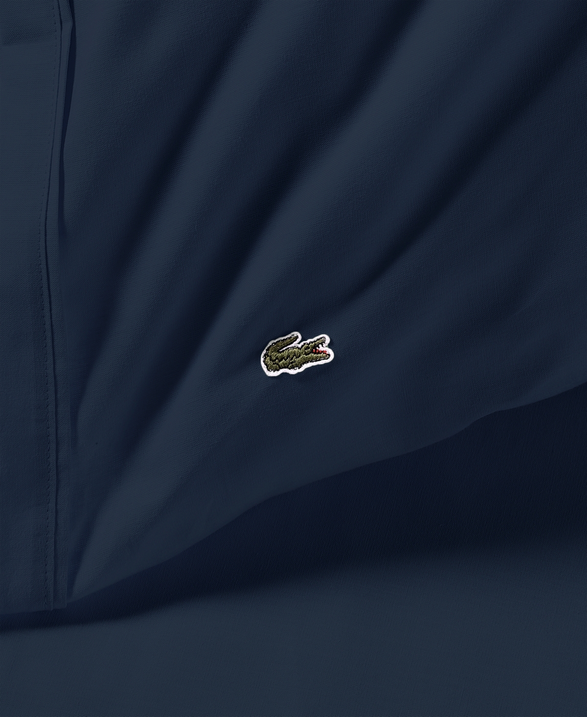 Lacoste Home Solid Cotton Percale Sheet Set, Twin