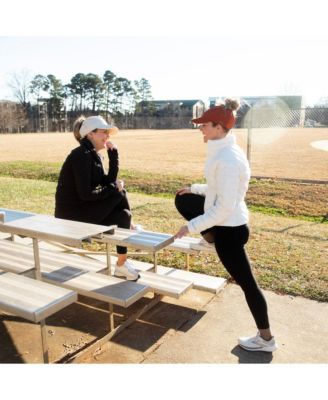 Women's Adjustable High Ponytail Running Hat - Cream