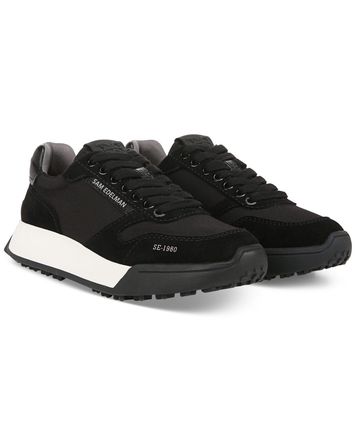 Sam Edelman Layla Sneaker Black In Black Leather