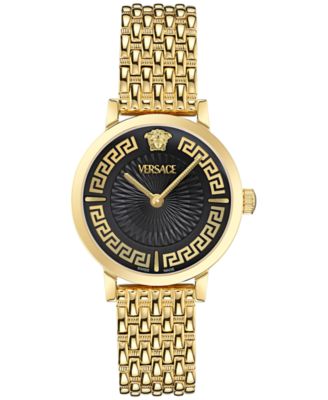 Versace - Women's Swiss Greca Fortuna Gold Ion Plated Bracelet Watch 35mm