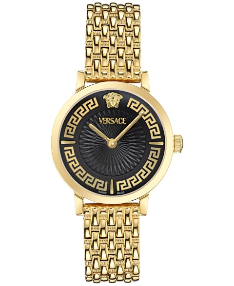 Женские часы Versace Greca Fortuna с браслетом, позолота, 35 мм