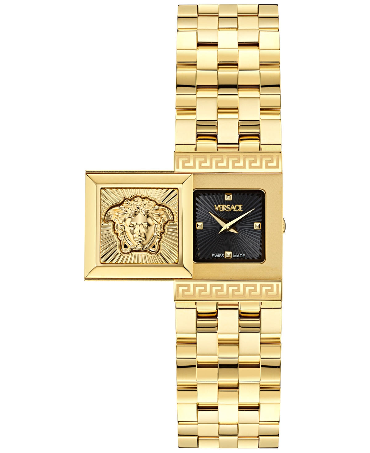 Versace Reveal Square Watch, 18mm X 25mm In Gold