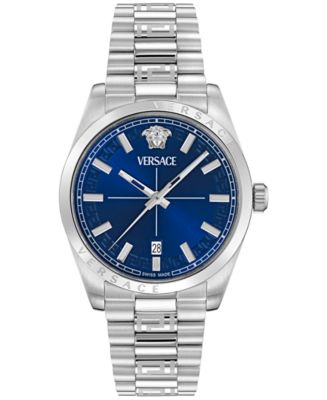 Versace Men's Swiss Millenyium Stainless Steel Bracelet Watch 40mm