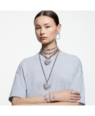 Matrix Vittore Rhodium Plated Baguette Cut Ring