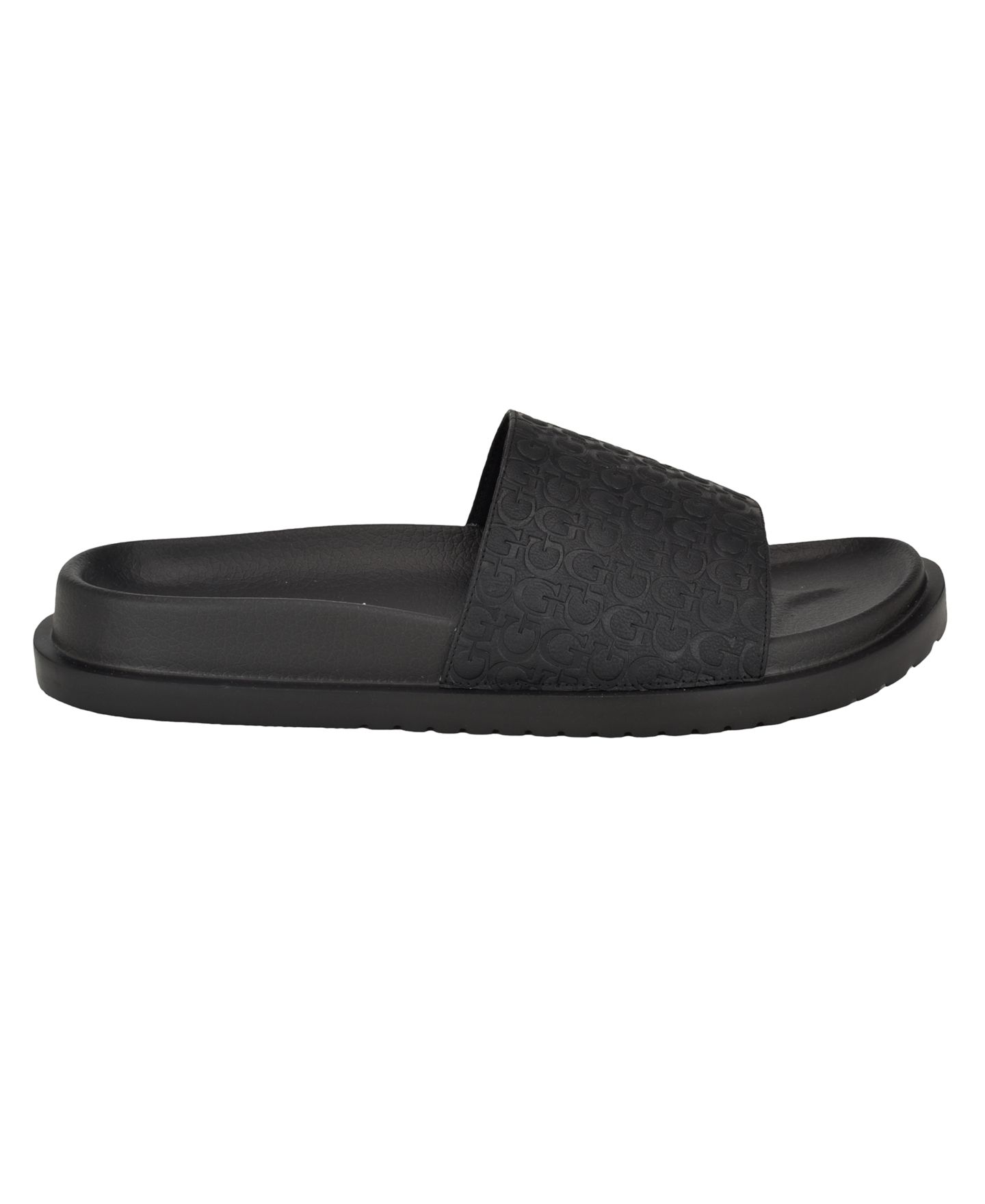 Мужские сандалии GUESS Vartino Elevated Slip On Pool, цвет: Чёрный — фото 2