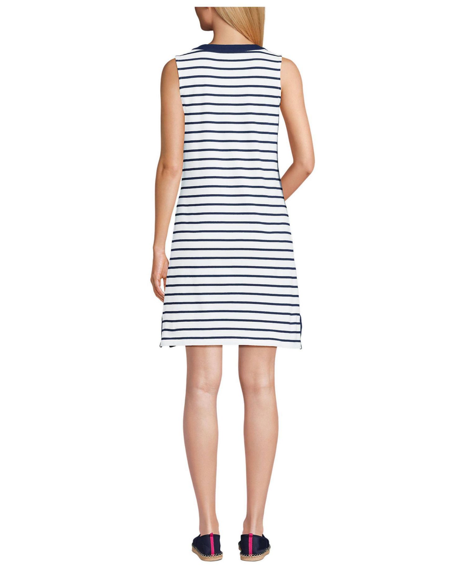 Women's Tall Cotton Jersey Notch Neck Dress