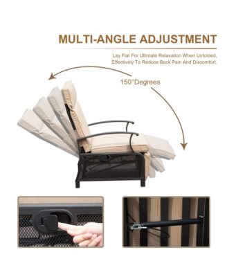 Adjustable Patio Recliner Chair Lounge Chairs