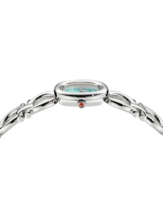 Women's Swiss Double Gancini Stainless Steel Link Bracelet Watch 25mm