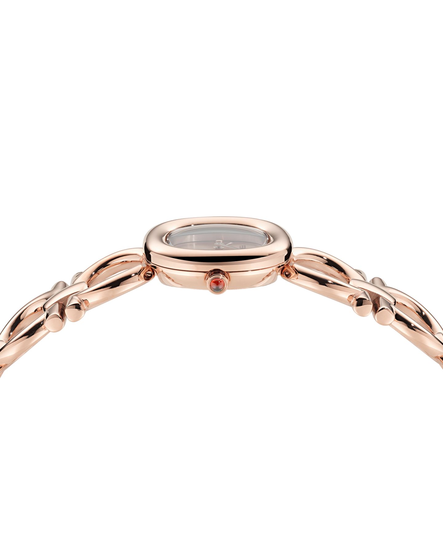 Женские часы Ferragamo Swiss Double Gancini Rose Gold Ion Plated Link Bracelet Watch 25mm — фото 2