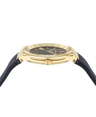 Men's Swiss Blue Polyurethane Strap Watch 41mm