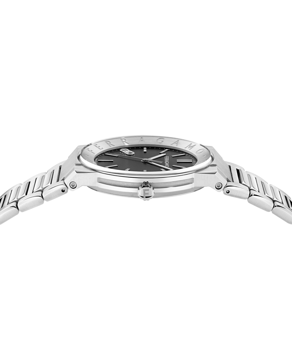 Ferragamo Men's Swiss Stainless Steel Bracelet Watch 41mm In Stainless