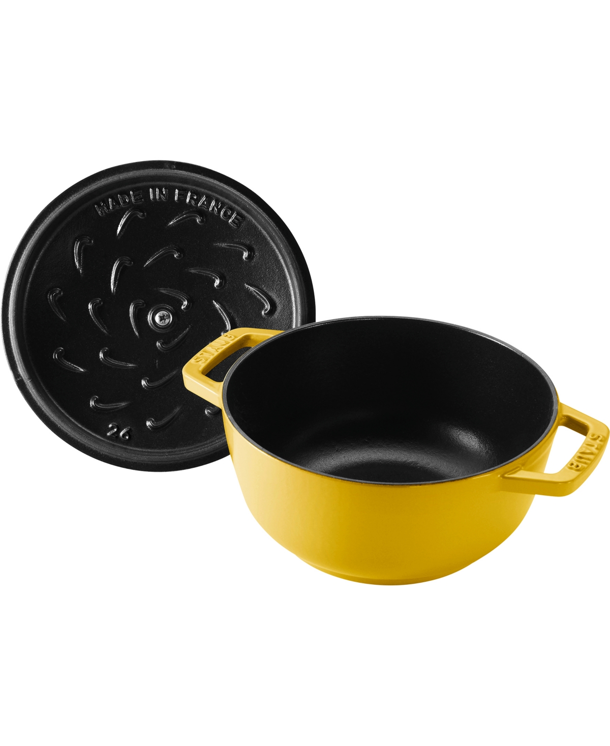 Staub Enameled Cast Iron 5 Qt. Essential French Oven In Citron