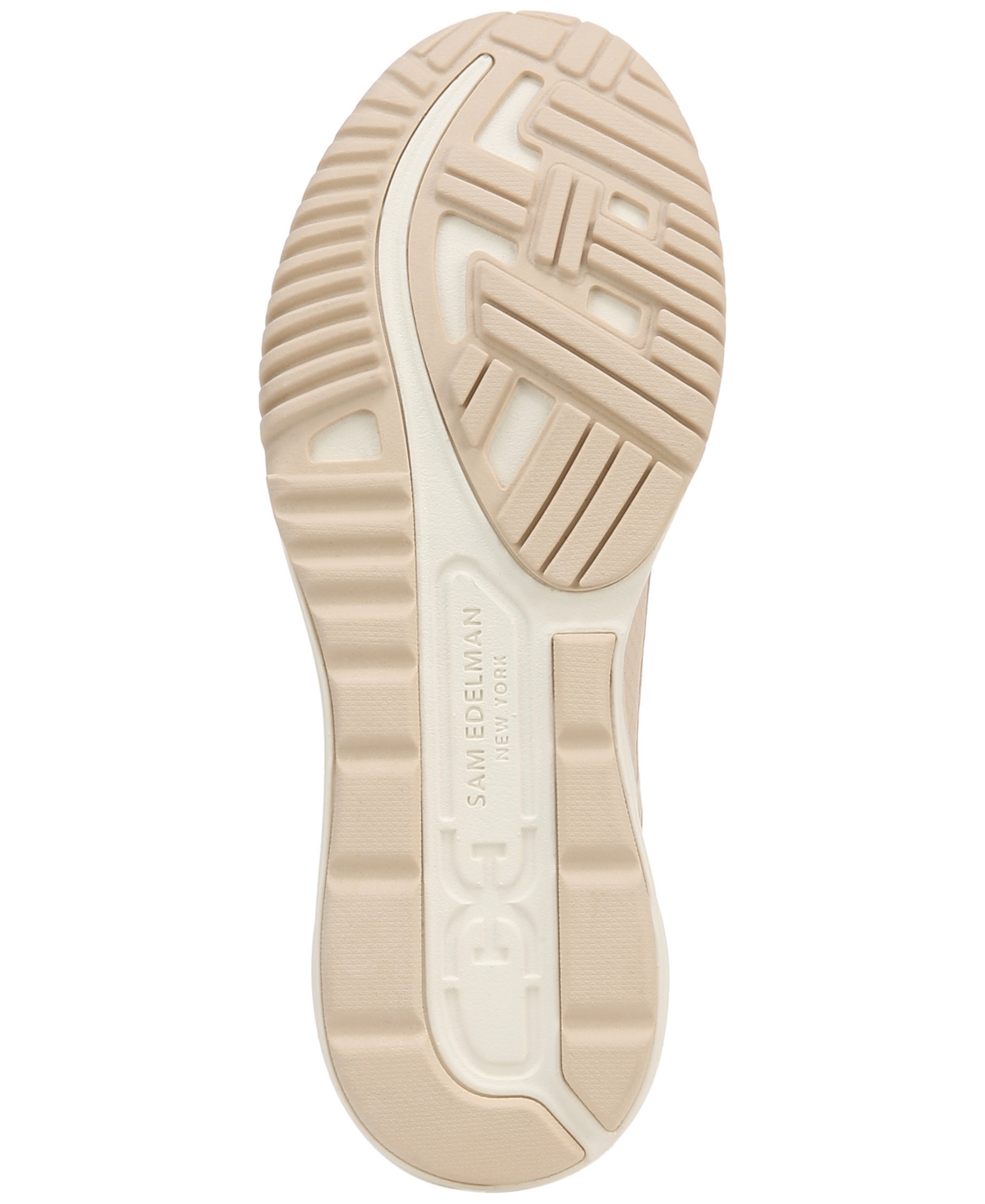 Sam Edelman Miles Lace Up Performance Sneaker Ecru Sand Mesh In Ecru Sand Mesh