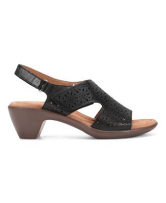 Women's Calix Laser Cut Leather Slingback Sandals