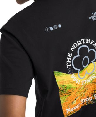 Women's Cotton Strange Colorful World Flower Field Tee