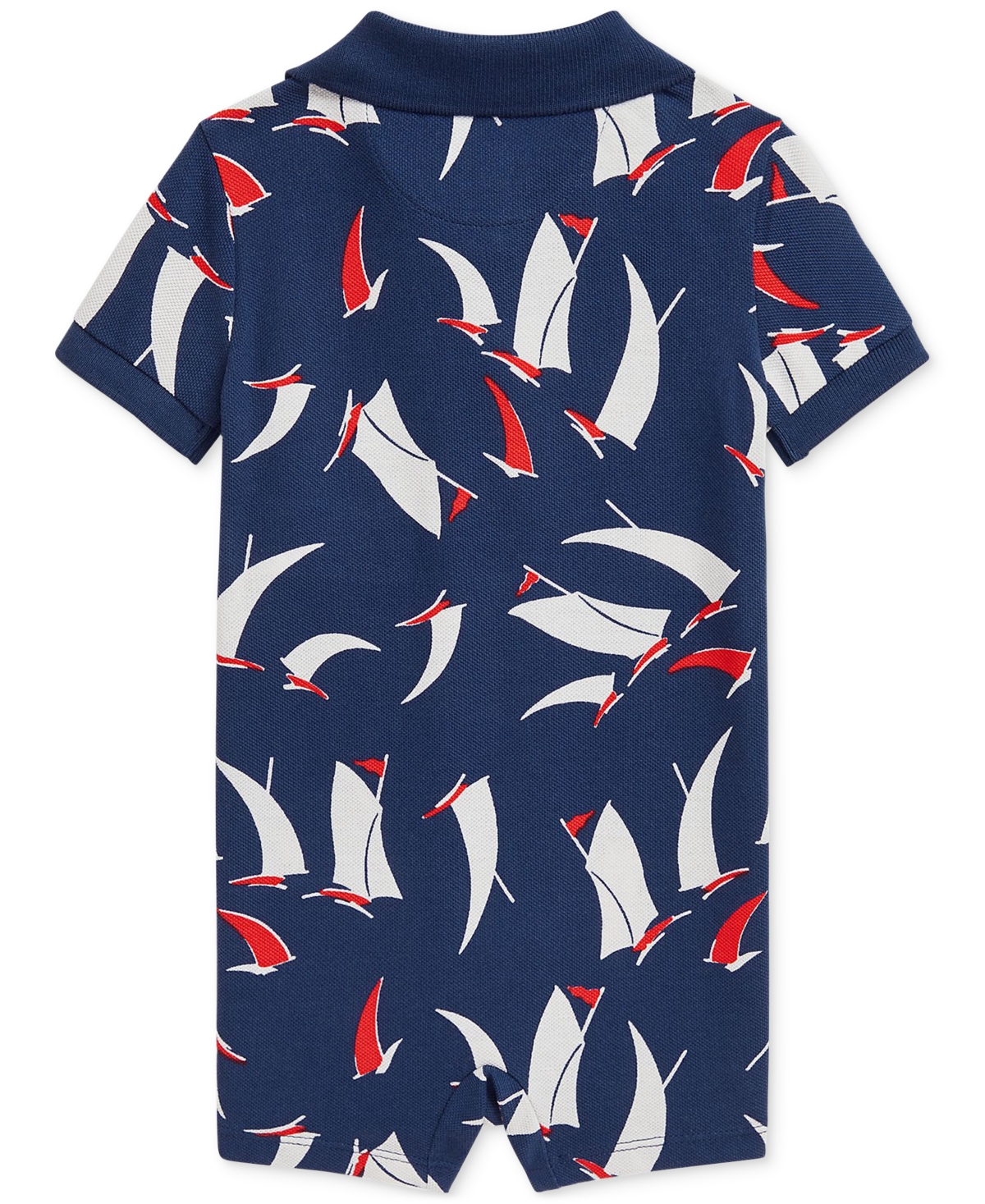 Polo Ralph Lauren Baby Sailboat-print Shortall In Multi