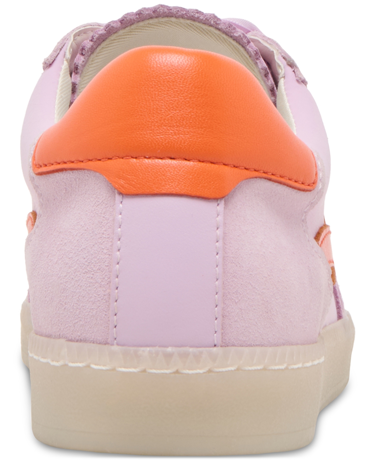 Shop Dolce Vita Women's Notice Low-profile Lace-up Sneakers In Orchid Nylon Suede