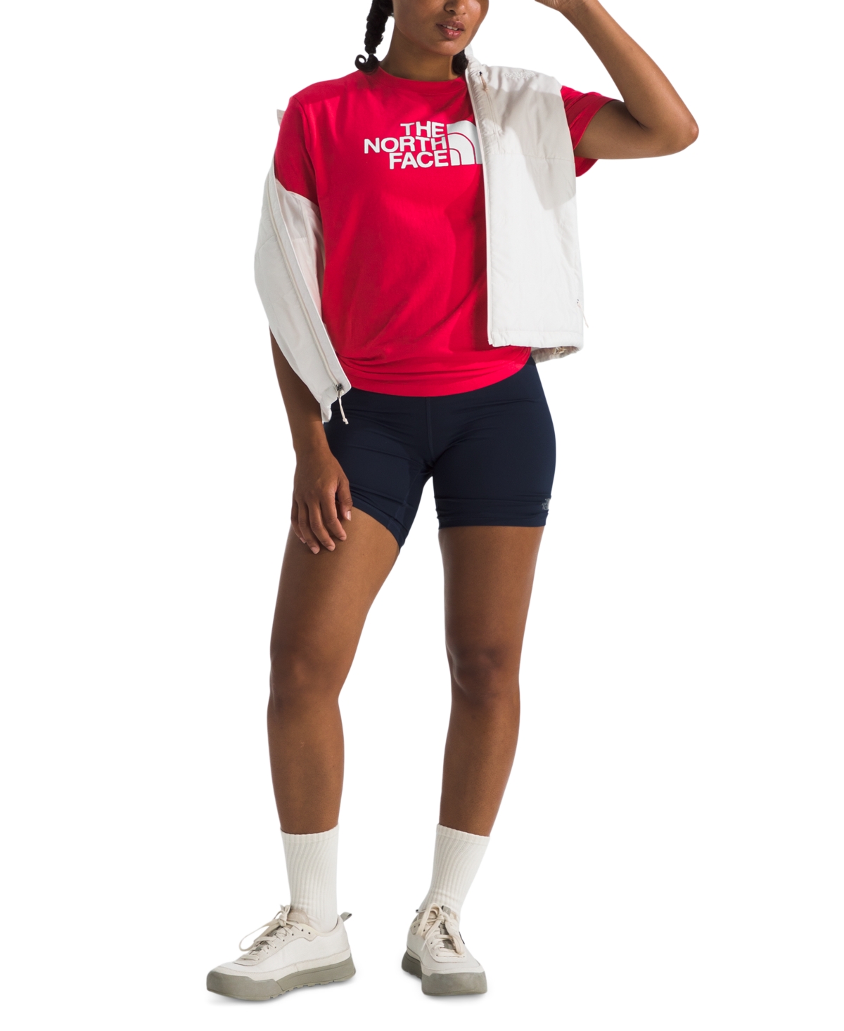 The North Face Women's Short-sleeve Core Half Dome Tee In Pink