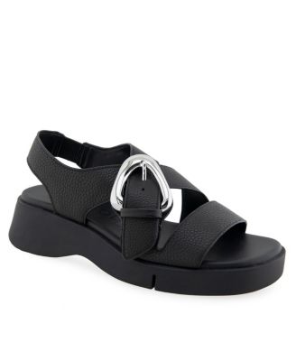 Women's Fez Round Toe Flatform Sandals
