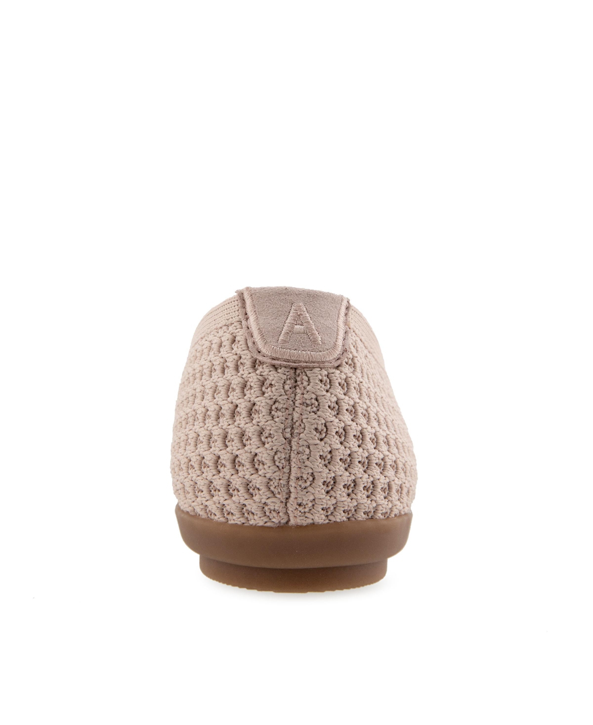 Shop Aerosoles Women's Danielle Pointed Toe Flat Flats In Cipria Textured Knit Fabric
