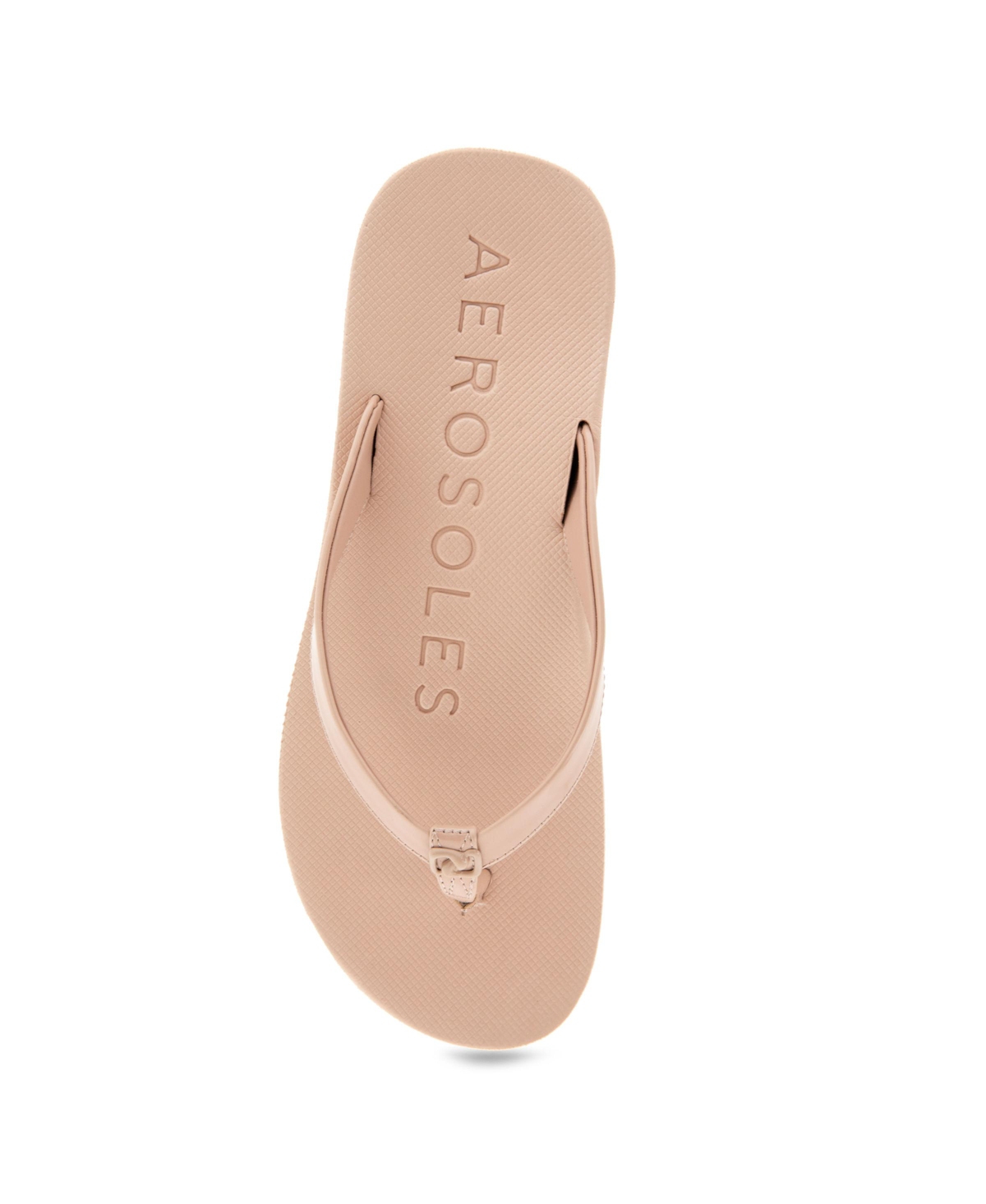 Shop Aerosoles Women's Jace Round Toe Thong Sandals In Cipria